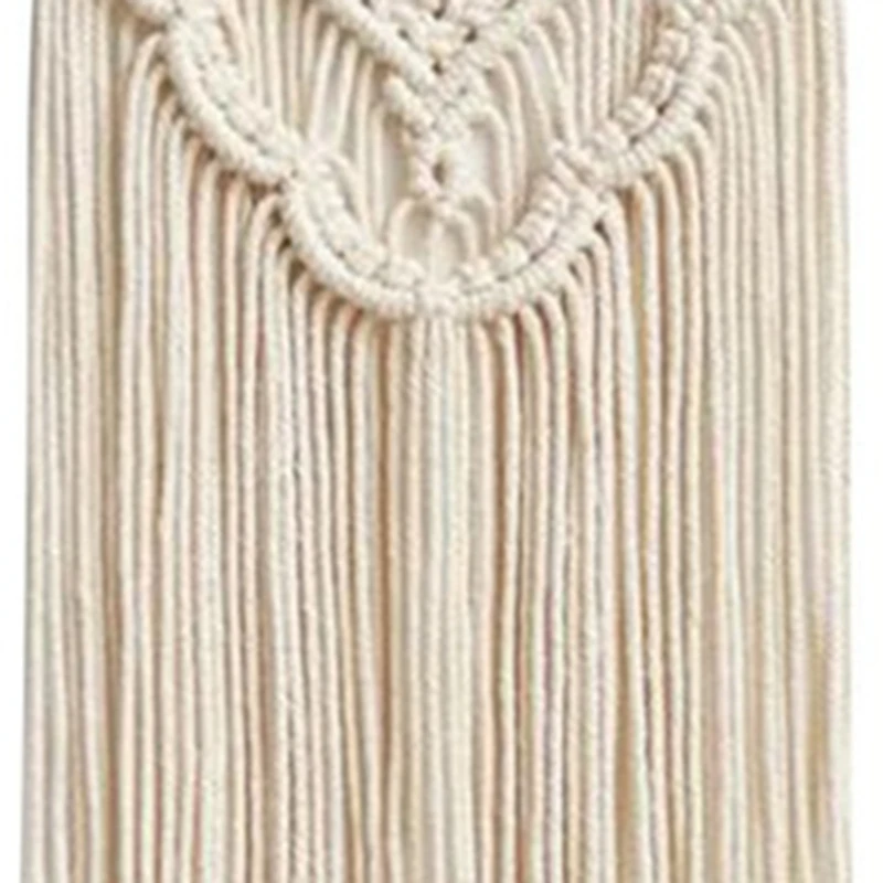 

Nordic Macrame Woven Tapestry Boho Chic Bohemian Wall Hanging Home Decoration Crafts Cotton Rope Woven Indoor Art Room Decoratio