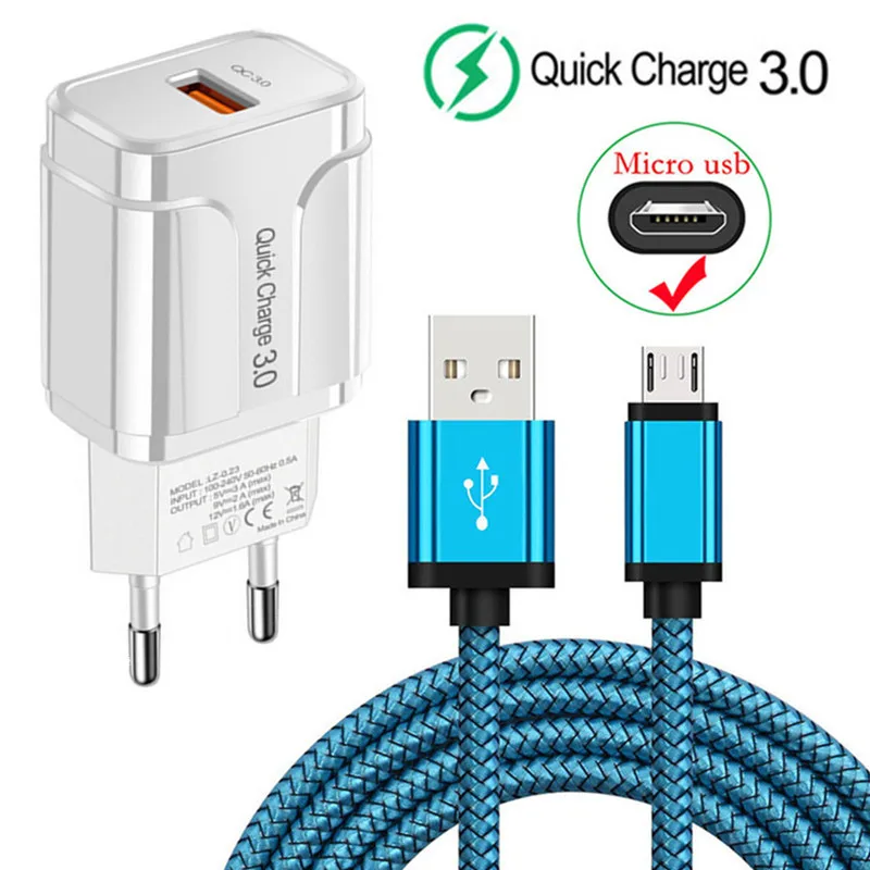 2 м длинный зарядный кабель Micro USB QC 3 0 Для Huawei Y5p Y6p Y7 Y9 P Smart 2019 Honor 10i 9s 9a 9 lite 8X 7C 7A
