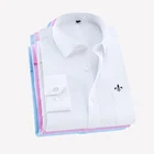 Dudalinas Camisa Social Masculino саржевое платье Homen Slim Fit повседневные рубашки с длинным рукавом деловая Мужская сорочка