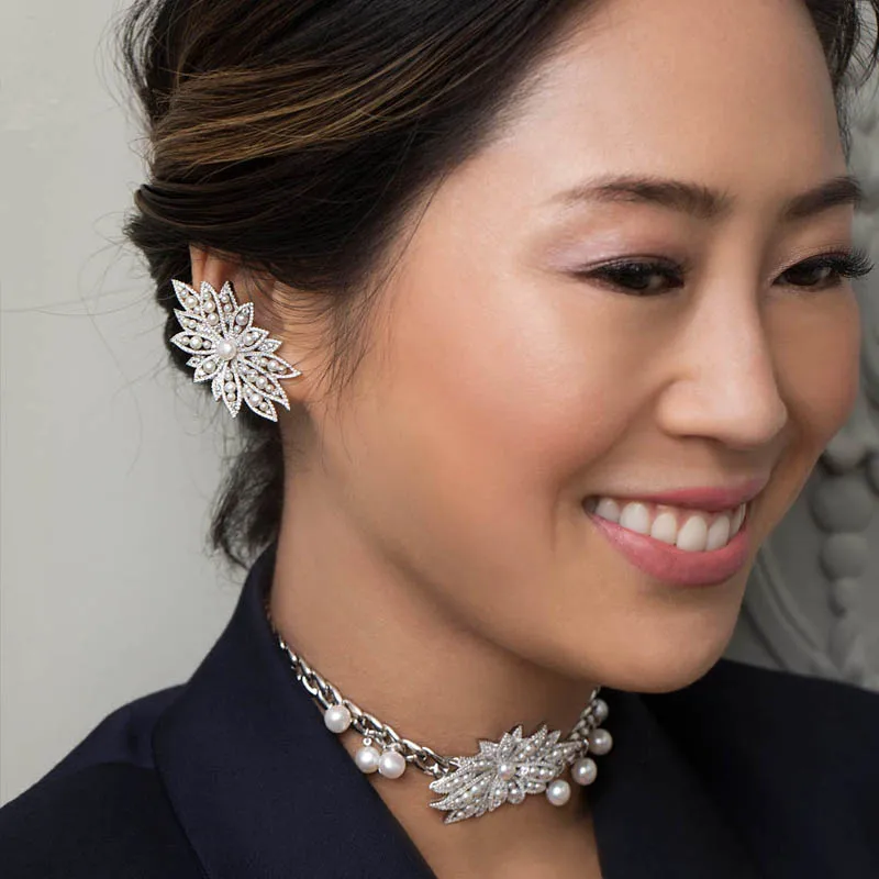 Модные очаровательные стерлингового серебра копия 1:1 асимметричная серебряные