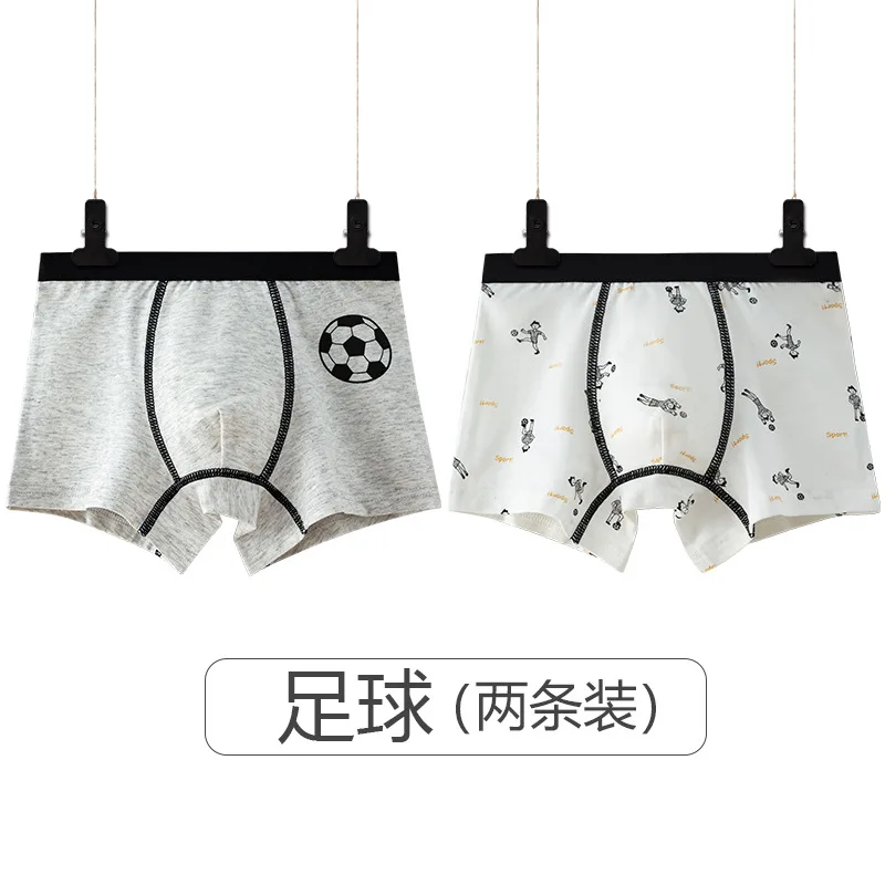 2 шт./упаковка хлопковые трусы для мальчиков |