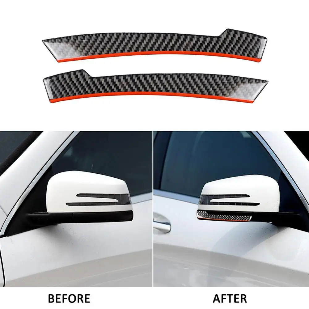 Carbon Fiber Rearview Mirror Anti-collision Protector Sticker For Benz w204 w212 A/B/C/E/G GLA GLE GLK | Автомобили и мотоциклы