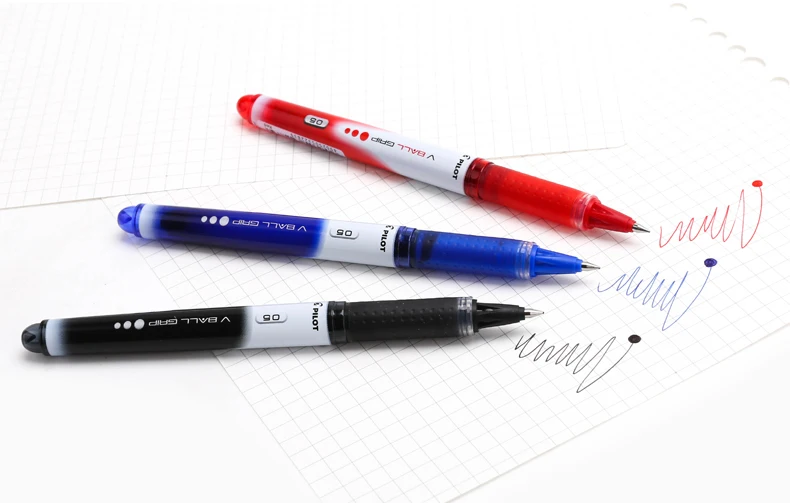 Японские канцелярские принадлежности PILOT V шариковая ручка гелевая ручка большая емкость жидкие чернила гладкое письмо офисные принадлежности BLN-VBG5