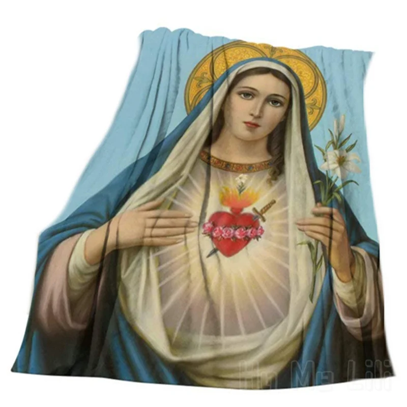 

Christmas Nativity With Angels Jesus Christ Catholic Religious Christian Holy Miraculous Virgin Mary Soft Throw Flannel Blanket