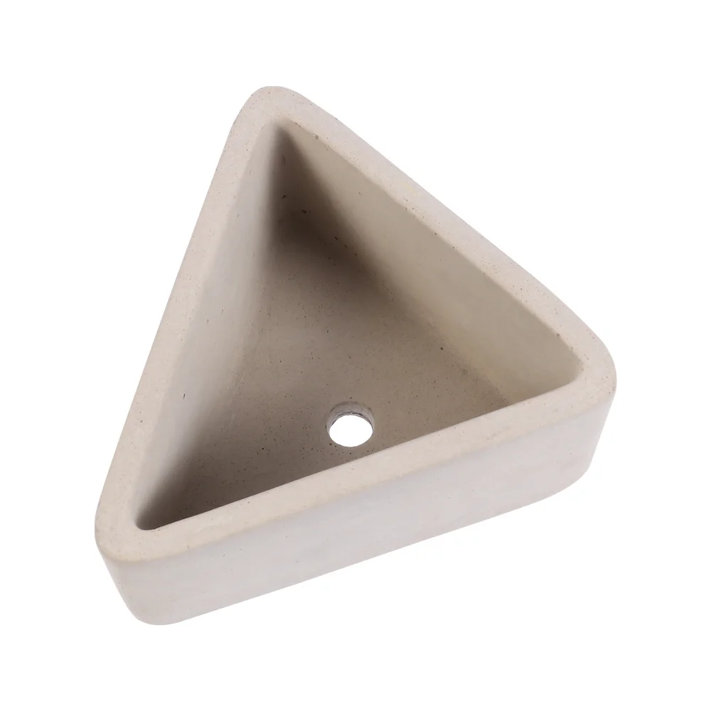 

1Pc Creative Triangular Flowerpot Practical Succulent Pot Flower Planter