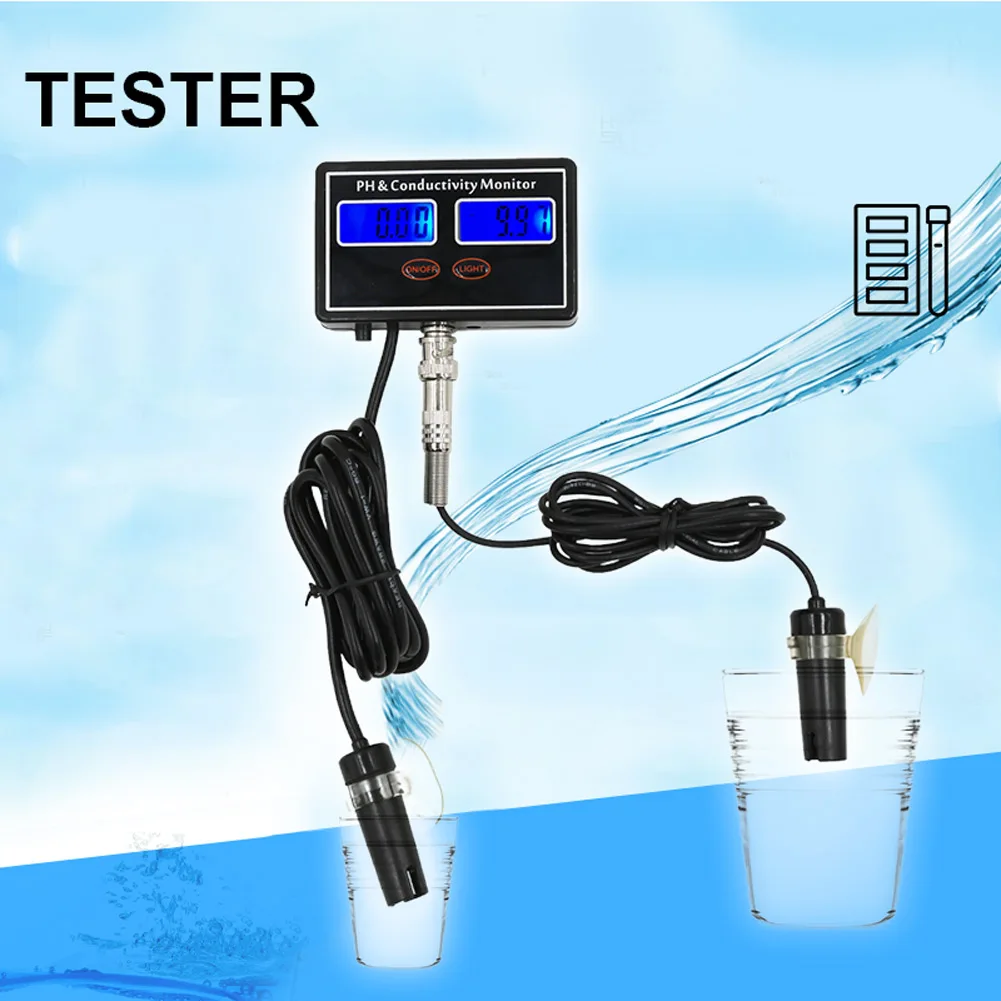 

US/UK/EU Online PH EC Conductivity Monitor Meter Testers for Aquaculture Pond Water Quality 88 x 55 x 22 mm TB Sale