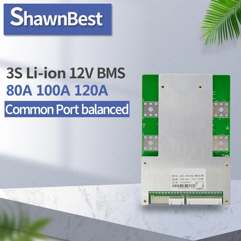Порт баланса bms 3s 12 В 80 А 3 7 а литий ионный аккумулятор pcm с общей встроенной
