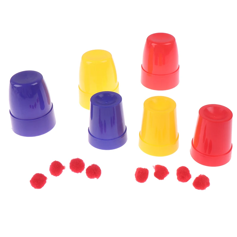 

Medium Large Size Magic Three Cups And Balls Magic Tricks Close Up Stage Magic Props Magician Magic Kids Toys
