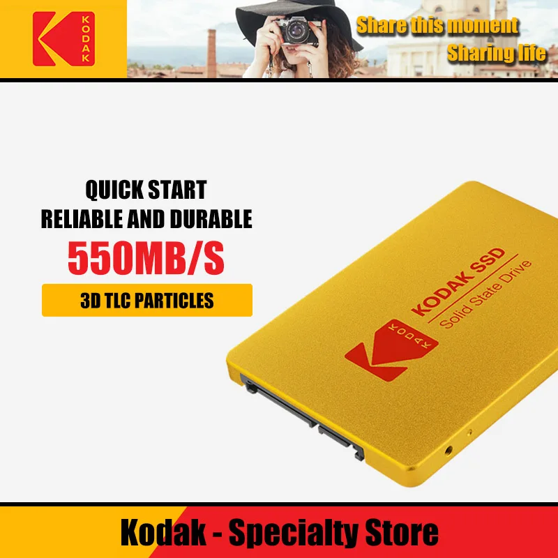 Внутренний твердотельный накопитель Kodak X100 SSD 120 ГБ 240 480 SATA 3 2 5 дюйма HDD жесткий