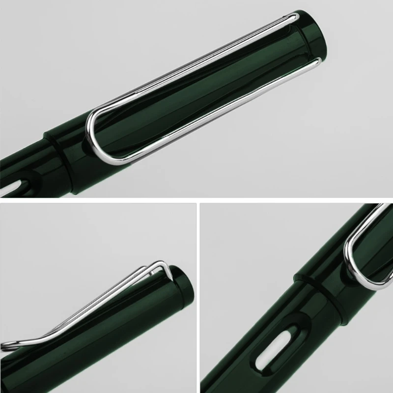 

Palladium Trim Green Fountain Pen Fine Nib Smooth Writing Ink Best Present