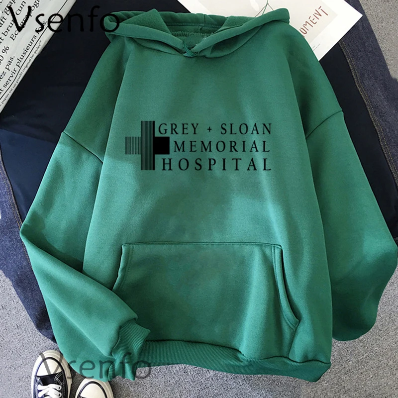 Серый Слоан памятный больничный худи Мередит серый Дерек пастушья анатомический