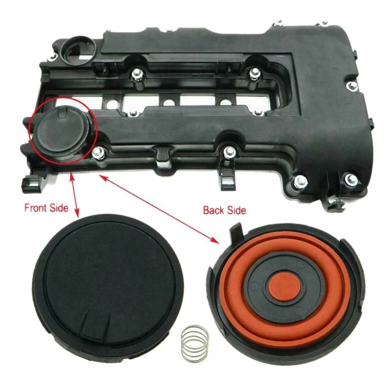 

Car Engine Valve Chamber Cover Repair Kit Valve Chamber Waste Gas Valve Cover for Chevrolet Cruze 25198874 55573746