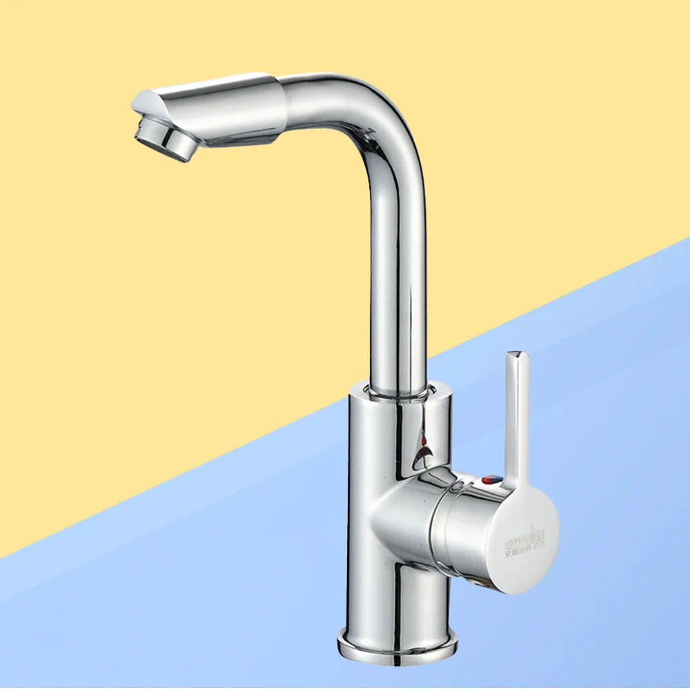 

360 Degree Rotation Basin Single Hole Bathroom Cabinet Wash Basin Hot And Cold Mixing Tap