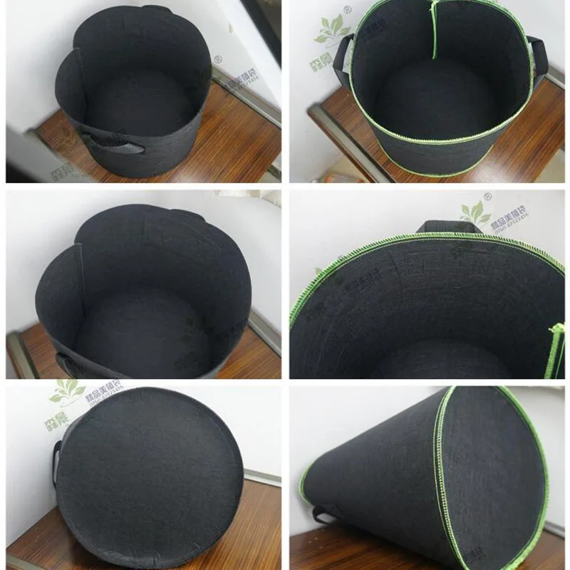 

1 3 5 10 Gallon Fabric Plant Grow Bags Growing Pots Vegetable Potato Flower Planting Container Nursery Garden Bag Gardening U27
