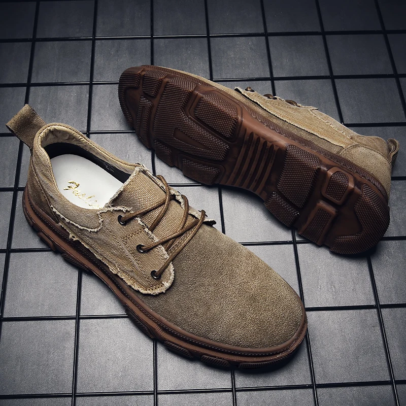 

Fashion Low Lace-up Shoes Flats Men Shoes Breathable Mesh Mens Shoes Casual Zapatillas Hombre Design Solid Tenacity Comfortable