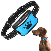 pet dog barking control device rechargeable waterproof anti barking collar barking detection dog training collar pet supplies