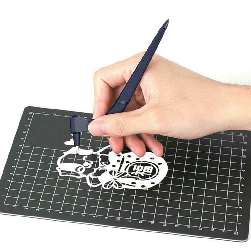 

DIY Art Cutting Tool, Craft Cutting Kinfe with 360° Stainless Steel Rotating Blade Safety Cutter Paper Knife Accessories