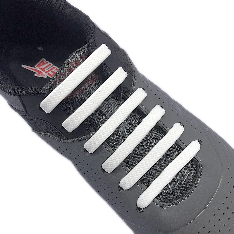 

NEW High Quality Silicone Elastic Shoelaces Outdoor Leisure Sneakers No Tie Shoe laces Kids Adult Convenient And Fast Lazy laces