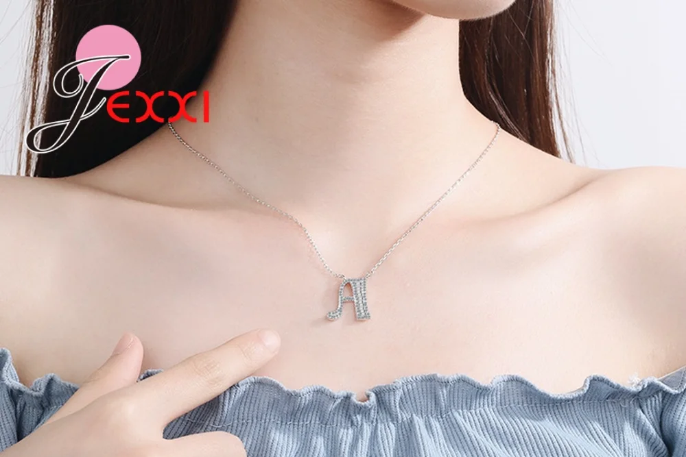 Ожерелье женское из серебра 925 пробы с кубиками циркония AAAAA | Украшения и