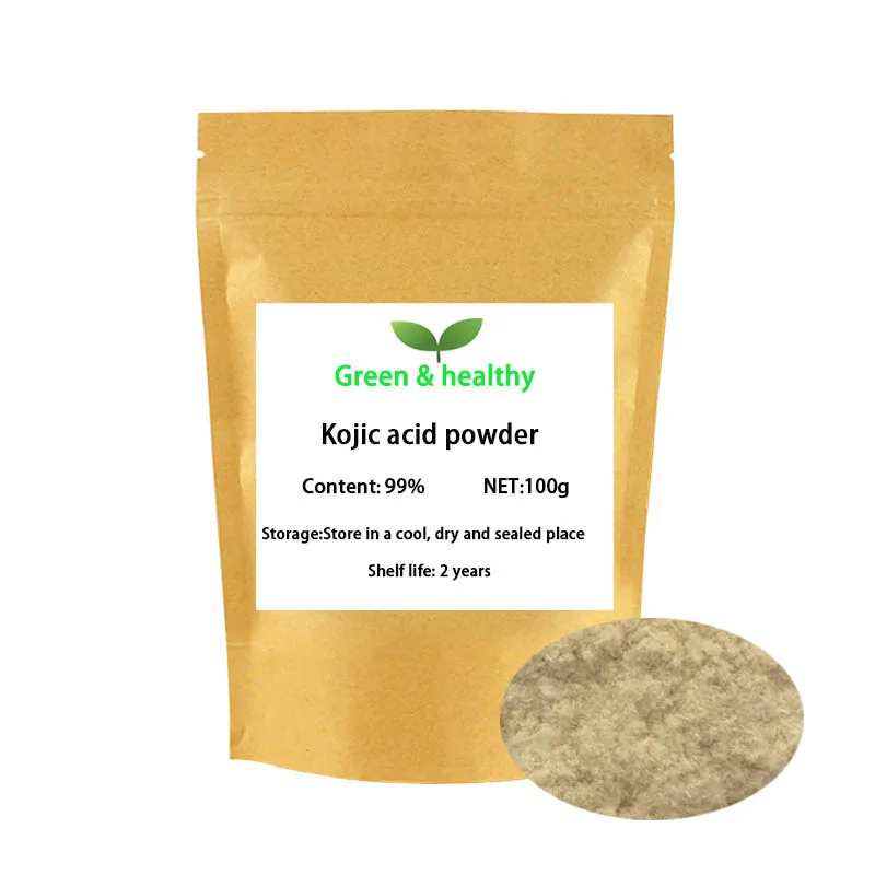 Порошок Kojic acid с чистотой 99% косметический отбеливающий уход за кожей против