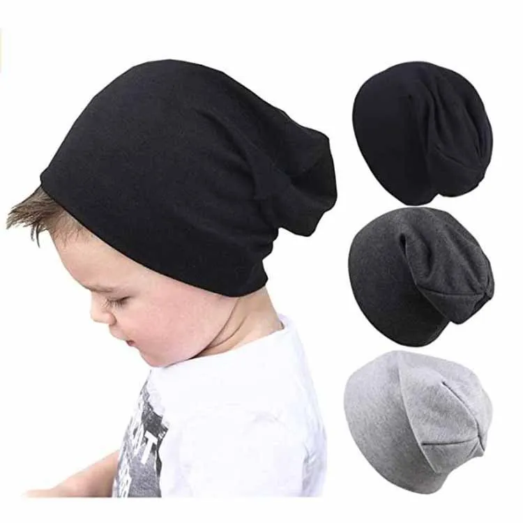 

New Baby Street Dance Hip Hop Hat Spring Autumn Baby Hat for Boys Girls Knitted Cap Winter Warm Solid Color Children Hat