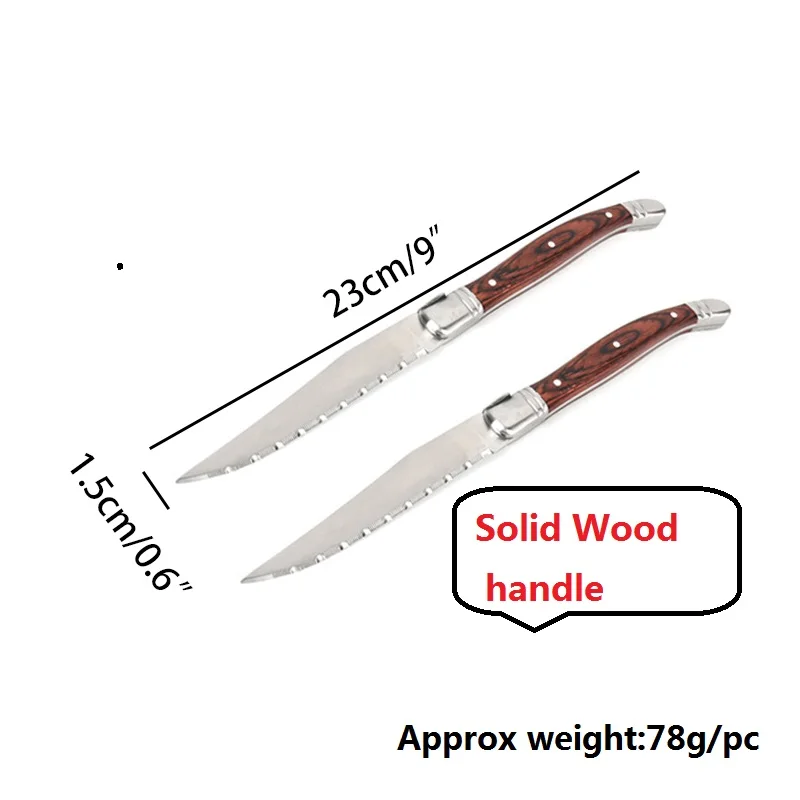 Стиль Laguiole ножи для стейка нож из нержавеющей стали столовая посуда с деревянной