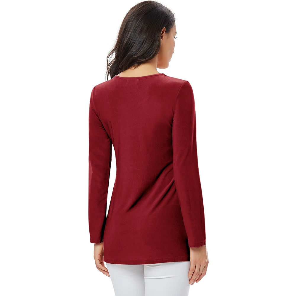 YTL Plus Size Women Blouse Elegant Diamond Lace Tunic Top Casual Vintage Tops Long Sleeve Shirt Red Black XXL XXXL 4XL 8XL H025