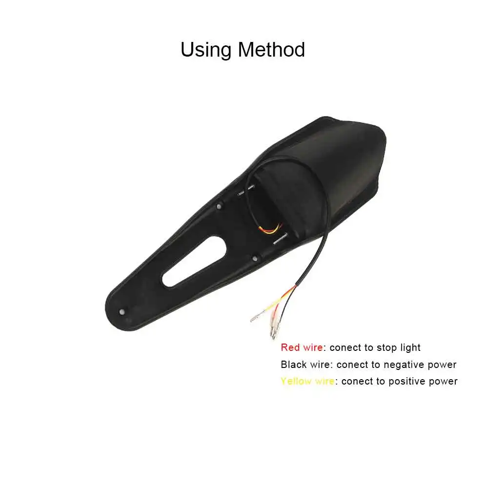 For KTM CR EXC WRF 250 400 Motorcycle Tail LED Light Rear Brake Stop Signal Lights Mudguard Motocross Enduro Motorbike Fenders |
