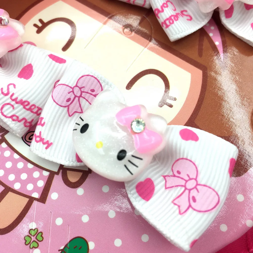 Бесплатная доставка 5 шт./компл. Hello Kitty Детская повязка на голову для девочек