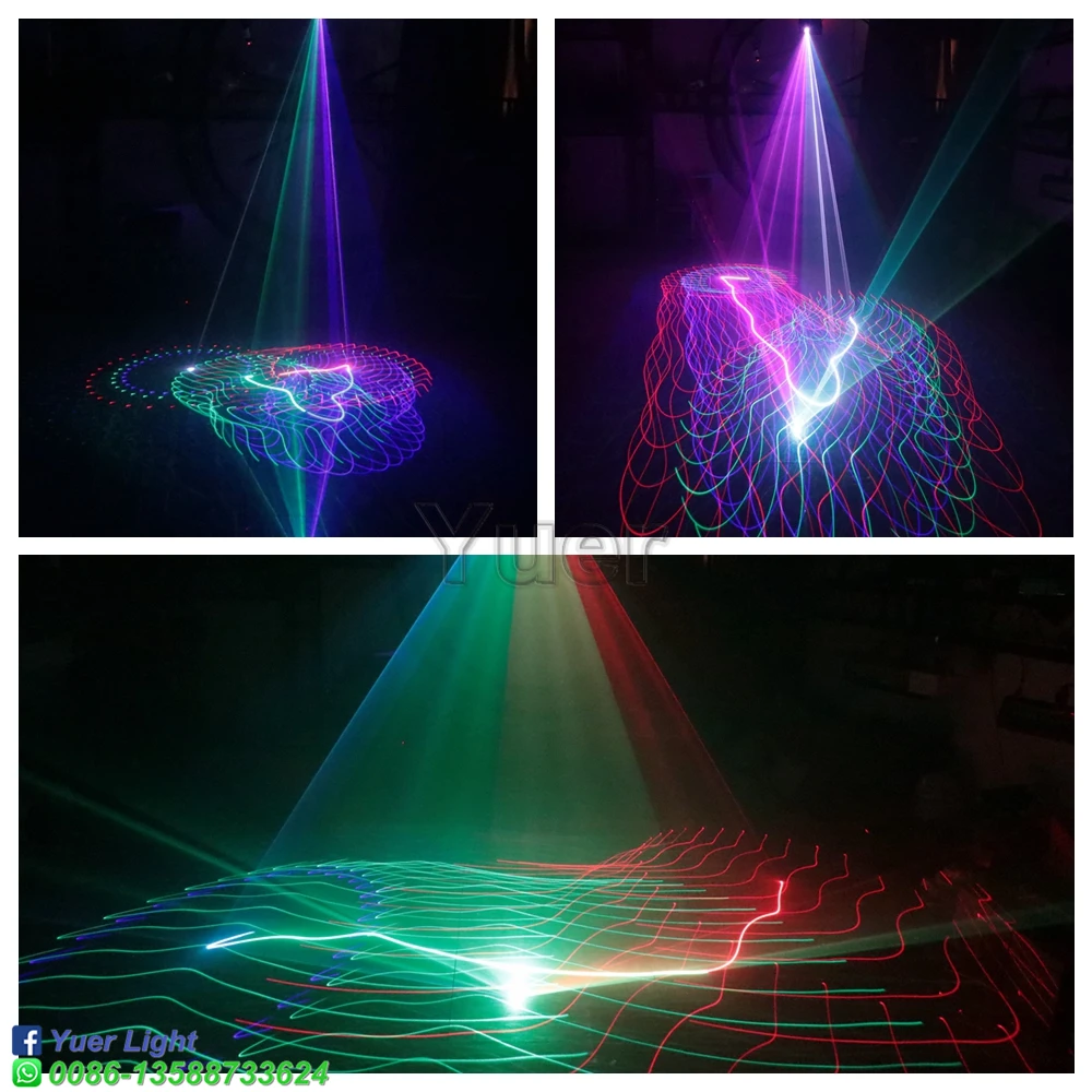 36 втт RGB сканирования анимационный лазерный светильник DMX512 проектор DJ диско