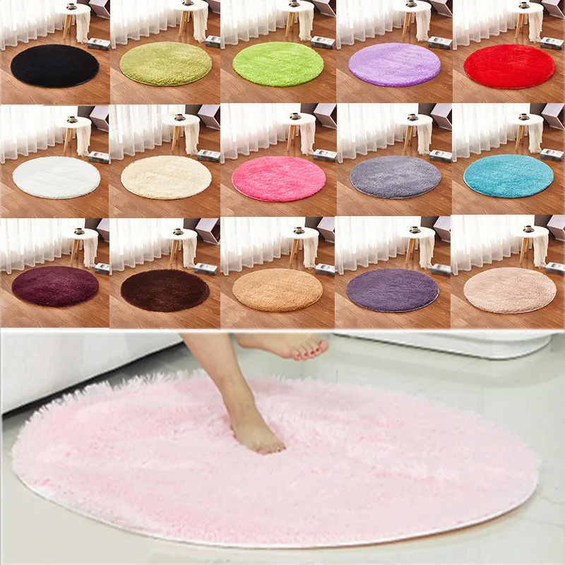 Круглый напольный коврик мягкий ковер для гостиной плюшевый детской комнаты