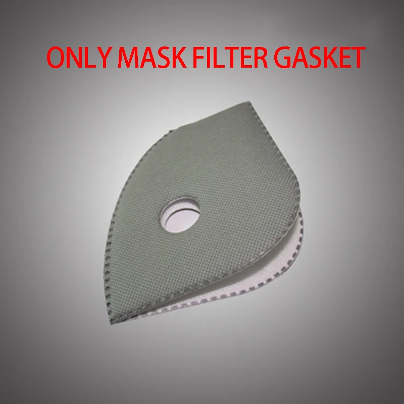 Gasket Ветрозащитная велосипедная полумаска для езды на велосипеде, пылезащитный активированный уголь, дышащая Пылезащитная маска для езды на велосипеде, RR7356 - Цвет: Gasket