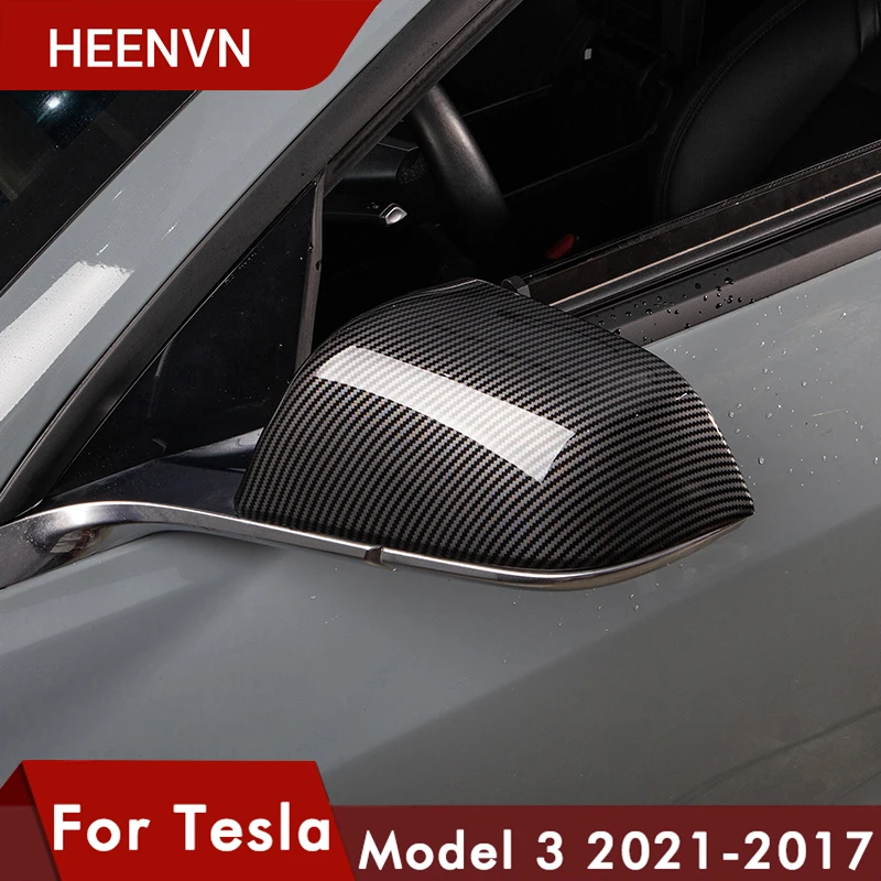 Heenvn новая модель 3 Автомобильная боковая крышка зеркала для Tesla Model 2021 аксессуары