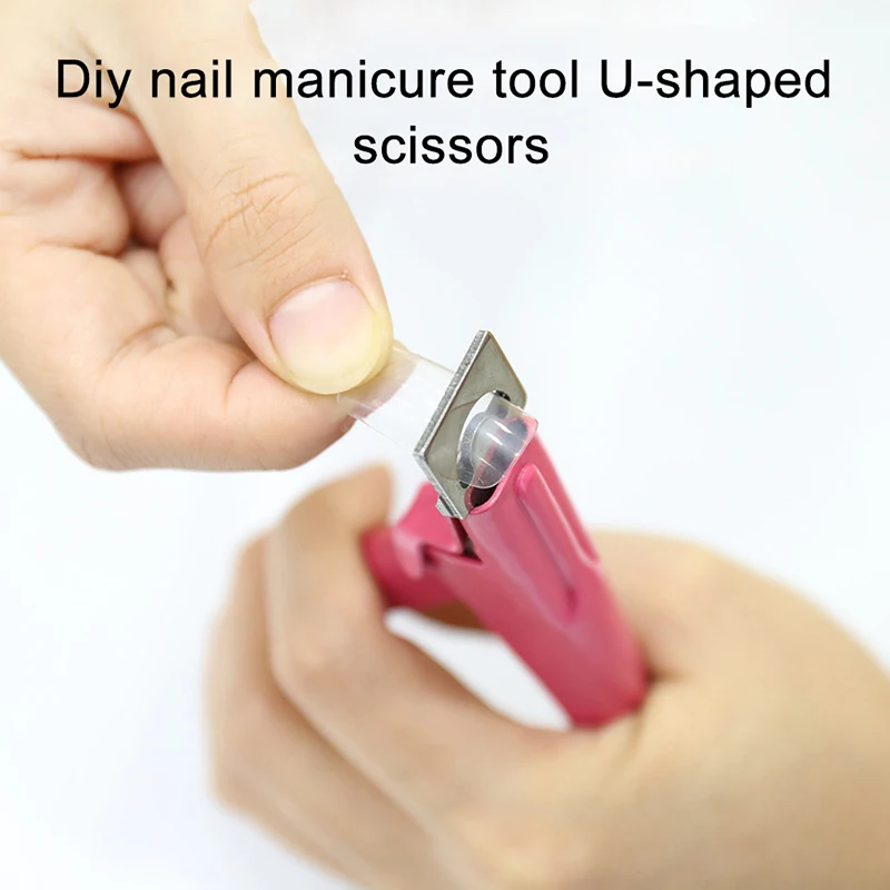 

Professional Nail Art Clipper Special type U word False Tips Cutters Manicure Colorful Stainless Steel Nail Art Tools