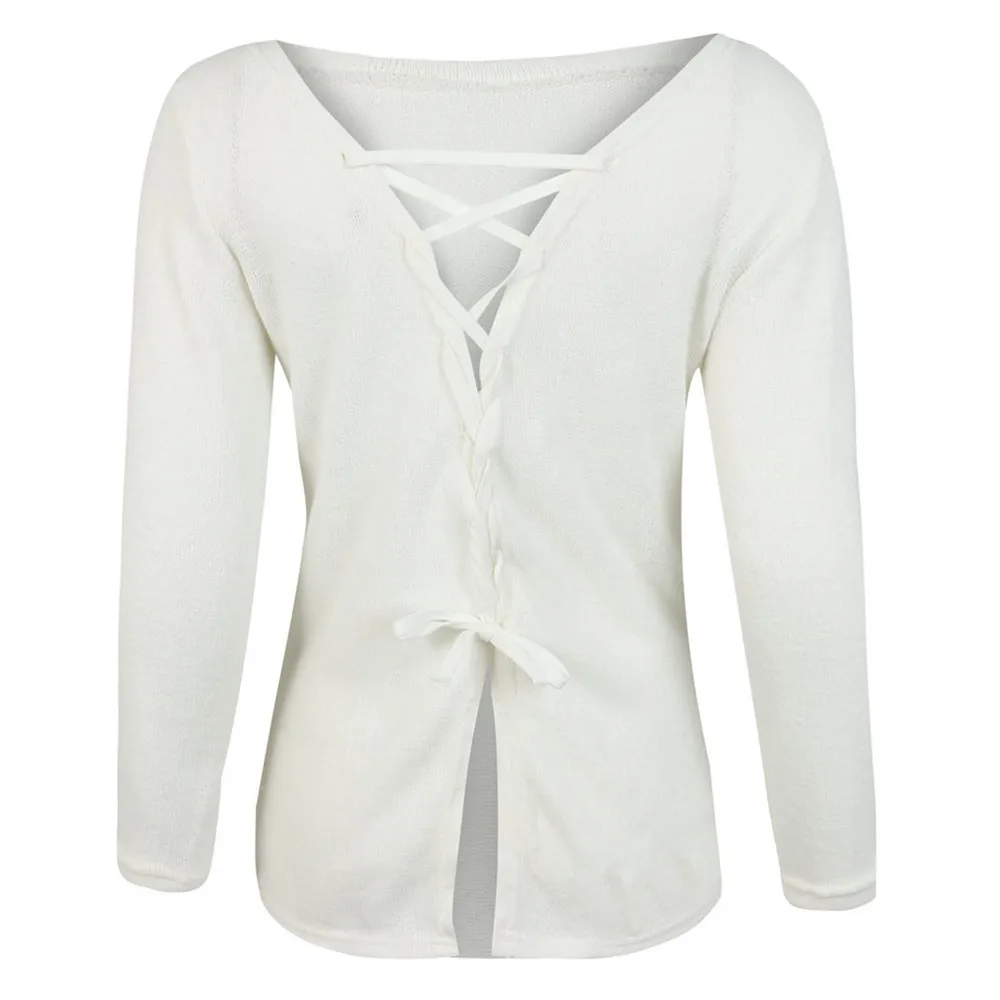 SAGACE осенне-зимний Свитер оверсайз вязаный пуловер с круглым вырезом