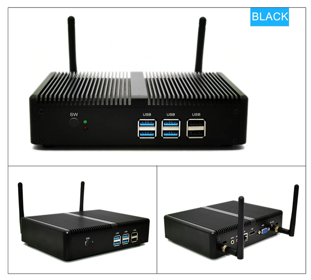 Мини-ПК TOPTON NUC Intel Core i5 7200U i3 7167U DDR4 16 ГБ безвентиляторный мини-ПК Linux Windows 10 HD Graphics 620 4K