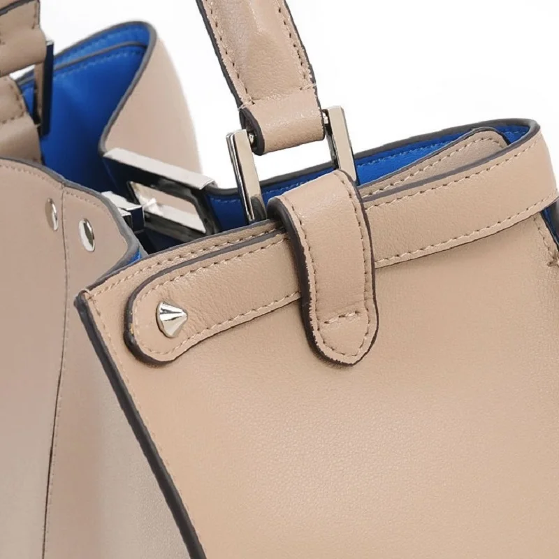 

New Genuine Leather Handbag Fashion Large Capacity Retro Shoulder Bag All Match Messenger Bag Female Bags for Women