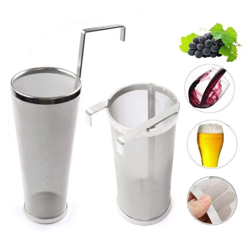 Фильтр для пива из нержавеющей стали 300 микрон с крючком|Пивоварение| |