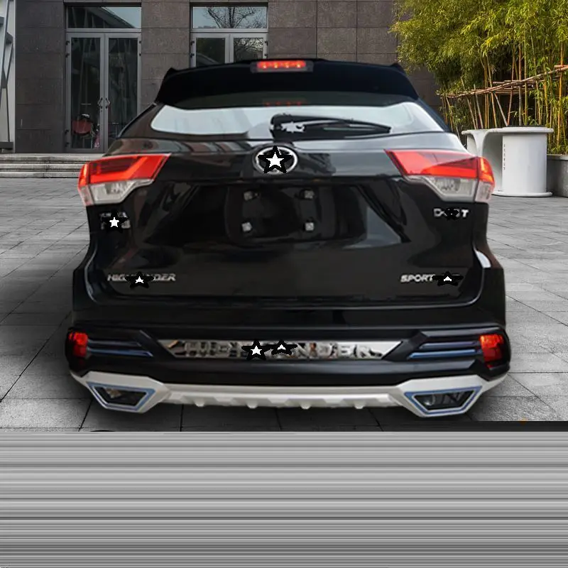 Автомобильная модификация Automovil протектор Авто наружный тюнинг задний диффузор Передние Губы автомобильные бамперы 18 для Toyota Highlander