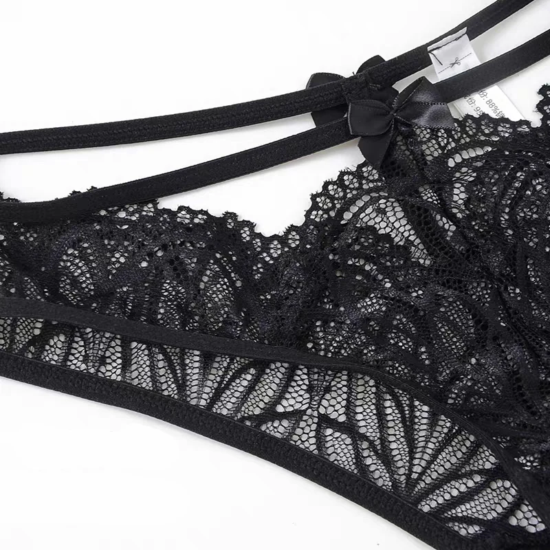 

Sexy Panties Women Lace Low-waist Solid Sexy Briefs Female Underwear Ladies Cross Strap Lace Lingerie G String Panties