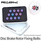 Risor 12 шт. M5 * 10 мм T25 Ti Bremsscheibe Schrauben MTB Fahrrad rennrad титановый звездообразный ротор Schraube Avid Sram сверхскладной