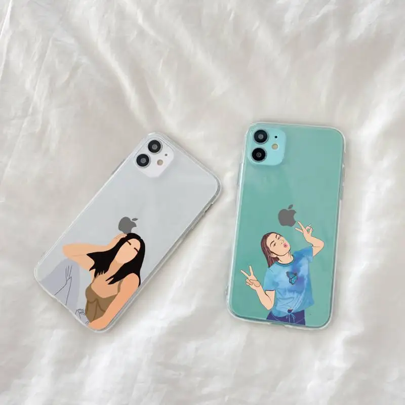 

Charli Damelio Net Red Phone Case Transparent soft For iphone 12 11 13 7 8 6 s plus x xs xr pro max mini
