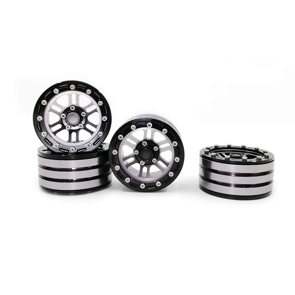 

4PCS Metal Beadlock 1.9 Wheel Rim for 1/10 RC Rock Crawler TRX-4 TRX4 D90 D110 TF2 Axial SCX10 90046 S206