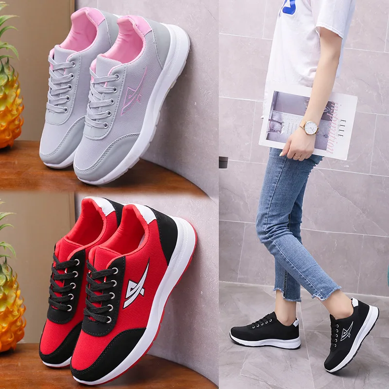 

Кроссовки женские с мягкой подошвой, литые, модная повседневная спортивная обувь на шнуровке