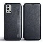 Роскошный чехол для OnePlus 9R, чехол из искусственной кожи в деловом стиле, Простой без магнита, флип-чехол с отделением для карт для OnePlus 9R, чехол