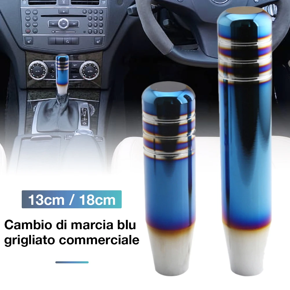 

Car Blue Manual Gear Shift Head Grille Suspended Head Universal Automatic Gearshift Head 13/18cm Aluminum Alloy Car Gear Lever