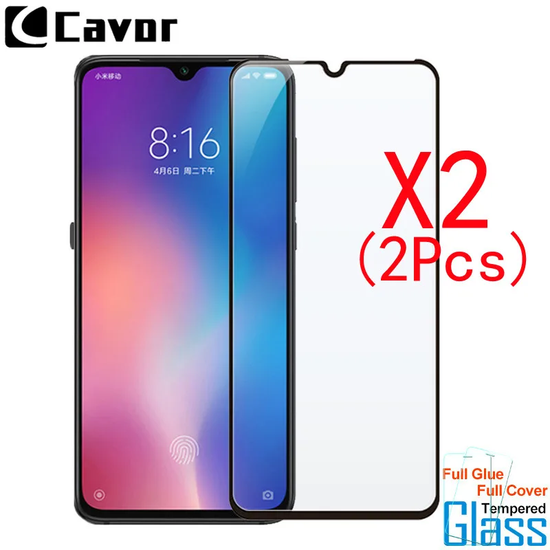 Закаленное стекло для xiaimi Mi 9 Lite чехол с полным покрытием искусственное пленка Pro