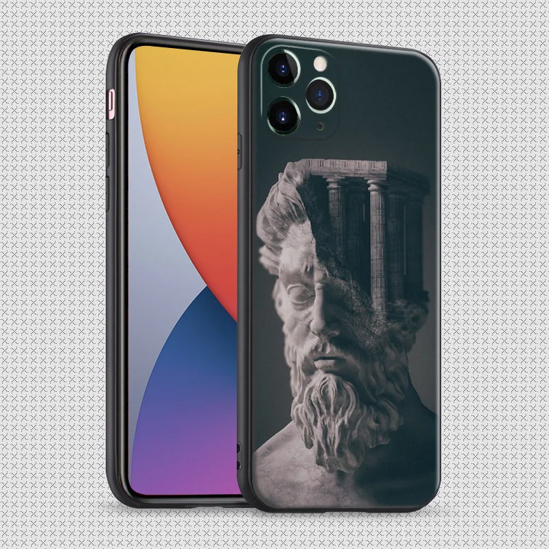 mythological vaporwave surreal art for iphone se 6 6s 7 8 plus x xr xs 11 pro max soft silicone phone case cover shell free global shipping