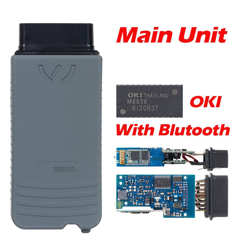 5 шт. 5054 5054A ODIS V4.3.3 V5.1.3 keygen полный чип OKI Авто OBD2 диагностический инструмент 5054A Bluetooth считыватель кода сканер