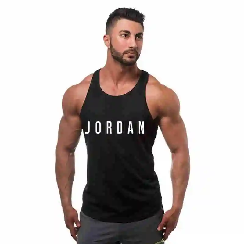 

2021 New Brand gyms clothing Men Bodybuilding and Fitness Stringer Tank Top Vest sportswear Undershirt muscle workout Singlets